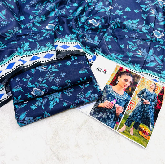 Digital printed khadar 3pc