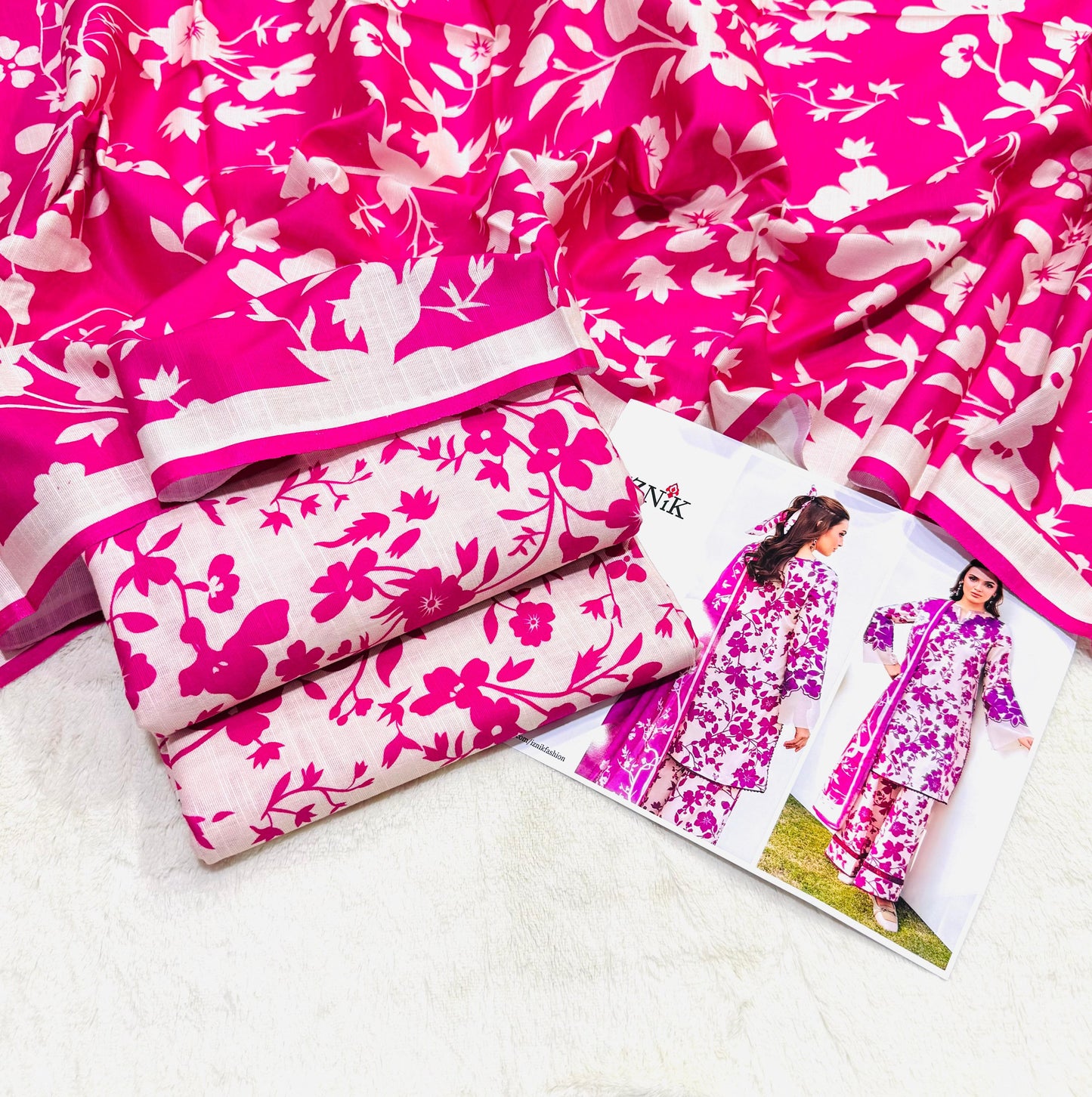 Digital printed khadar 3pc