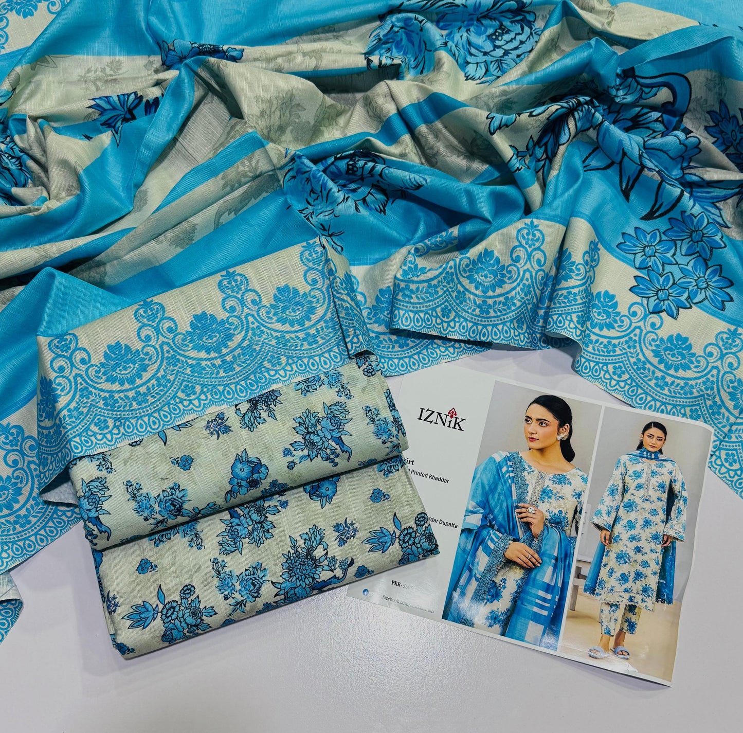 Digital printed khadar 3pc